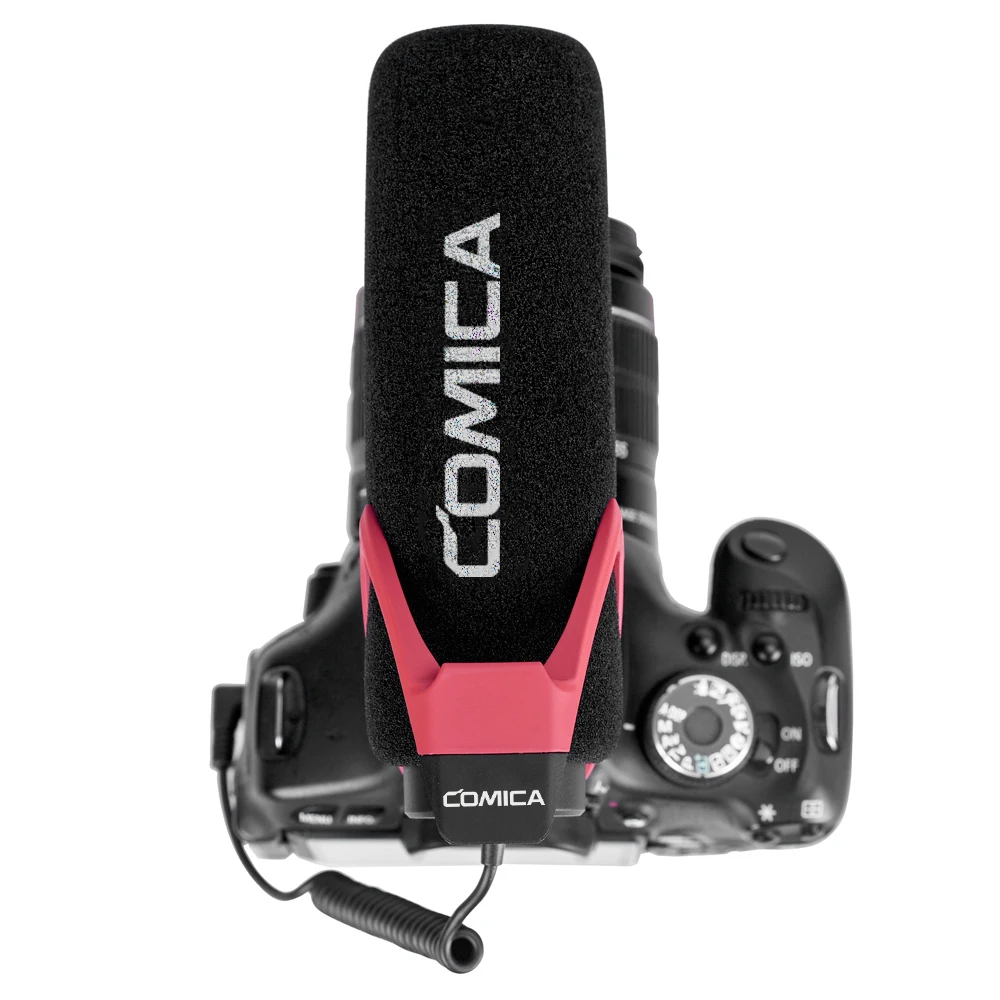 Microfono shotgun supercardioide Comica CVM-V30 LITE per videocamera, microfono a condensatore professionale per registrazione video e vlogging con supporto antiurto - immagine 5