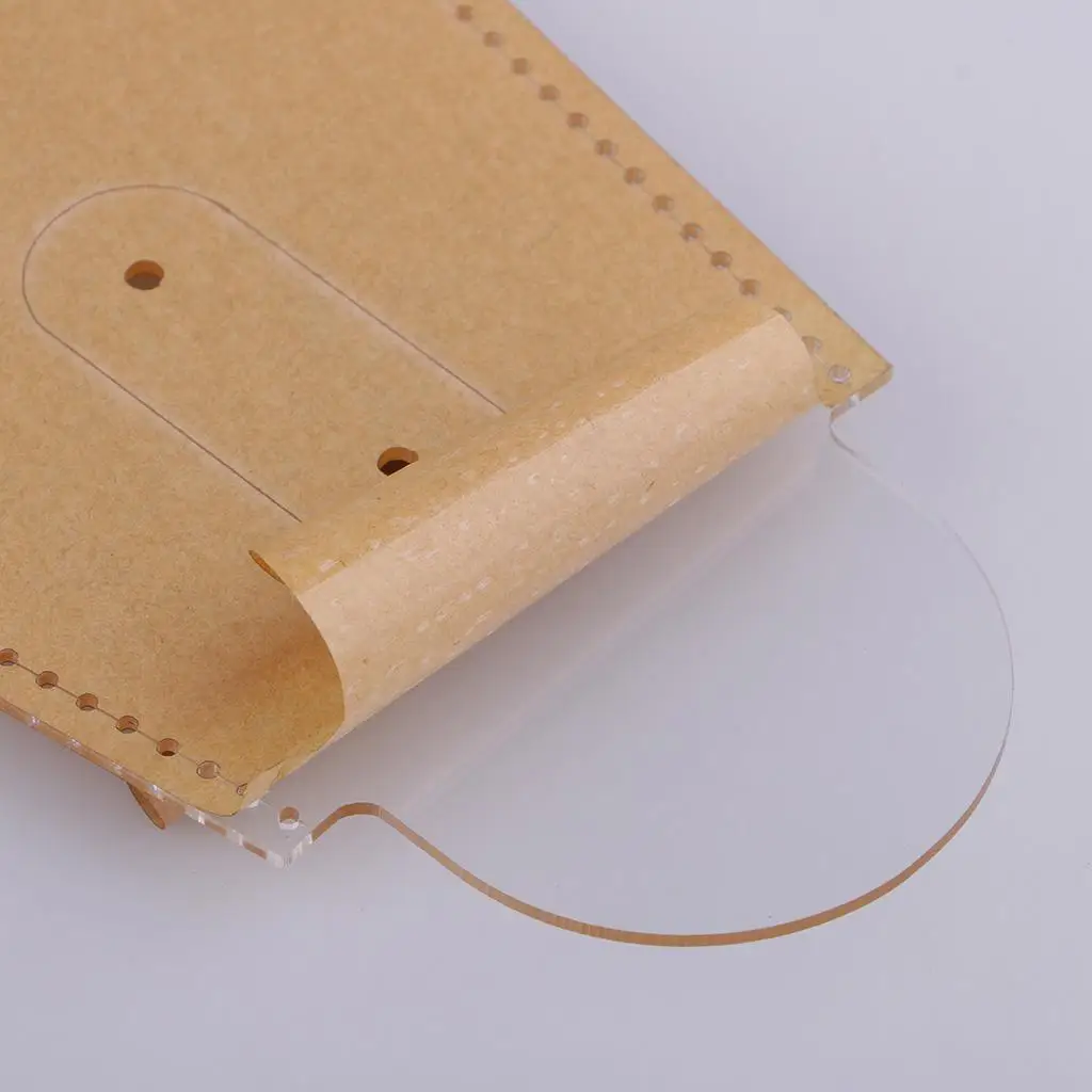10Pcs/ Acrylic Handbag Pattern Stencil Template Drawings Set Leather Hand Craft DIY Tool for Shoulder Bag Making