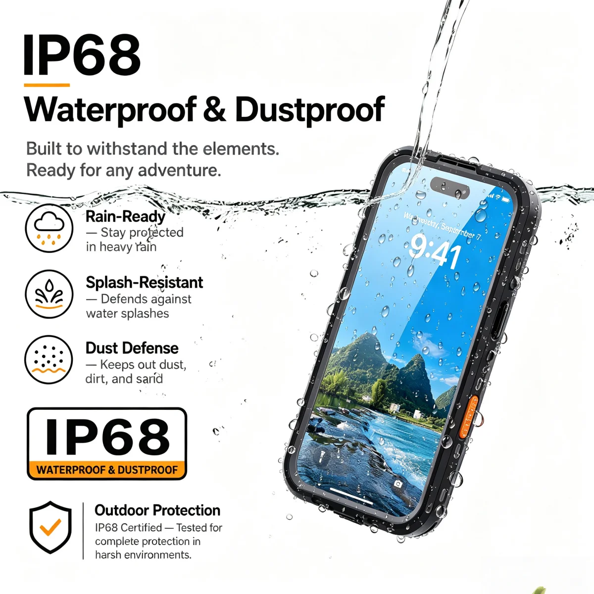 Ultimate Waterproof Shockproof Protective Phone Case - Full Sealed and Dustproof