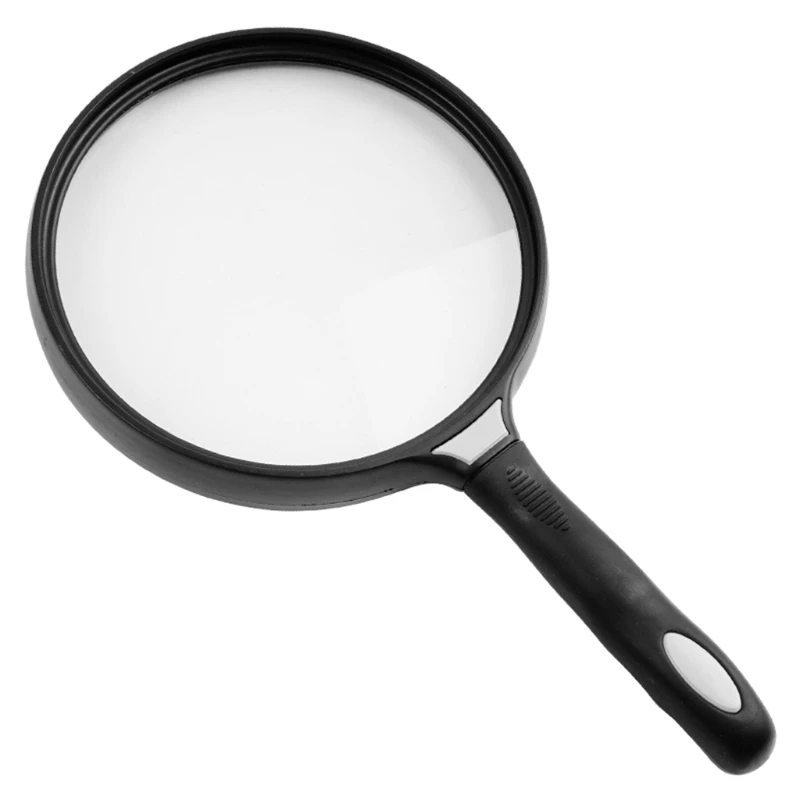 

Handheld Magnifier 2.5X Reading Newspaper Map Glass Ergonomic Handle