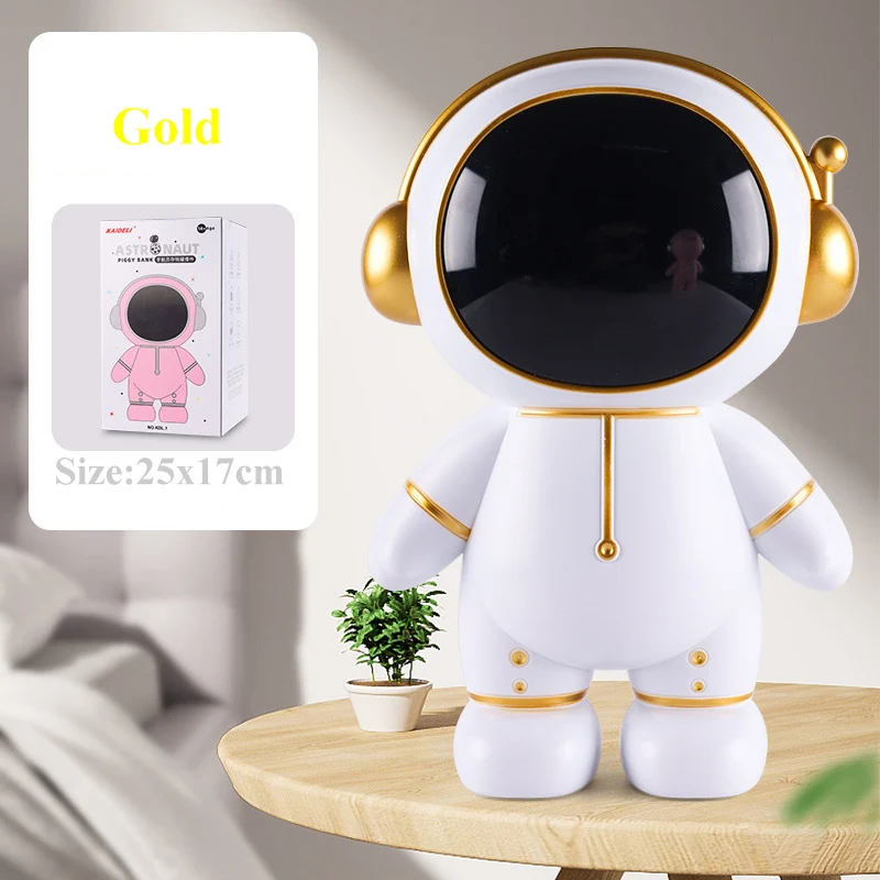Cartoon Astronaut Piggy Bank Money box Kids Toys Birthday Gift Home Decor Coin Storage Box Kawaii Room Decor Christmas Boy Gift