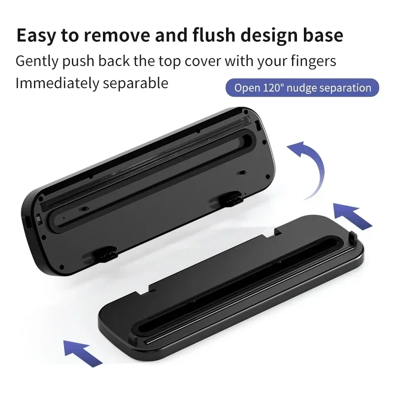 Kitchen Food Vacuum Sealer Machine Built in Cutter Smart Touch  Vacuum Sealing Packaging Machine vacuum tools with sealed bags 5