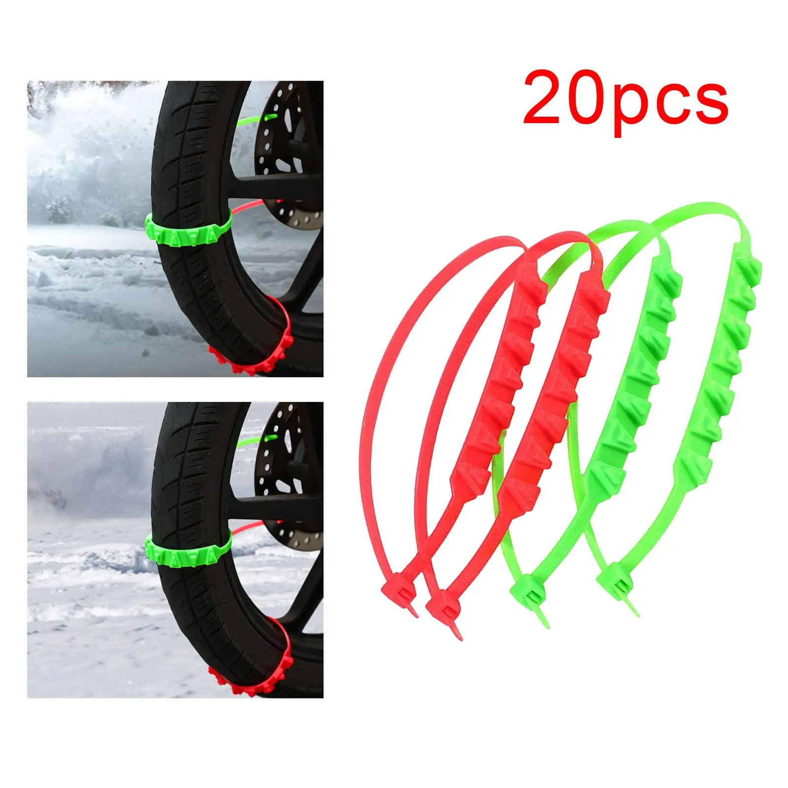 20x Motorcycles Tire Chains Electric Bikes Motorbike Wheel Snow Chains