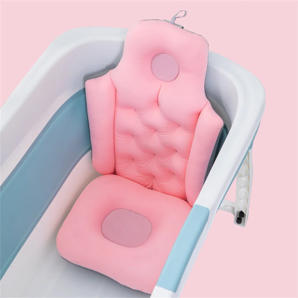 

Adult Full Body Mat Suspension Anti-slip Folding Bath Seat Support Mat Bathtub Headrest Bath Quick Comfort Tub Rest Pillow
