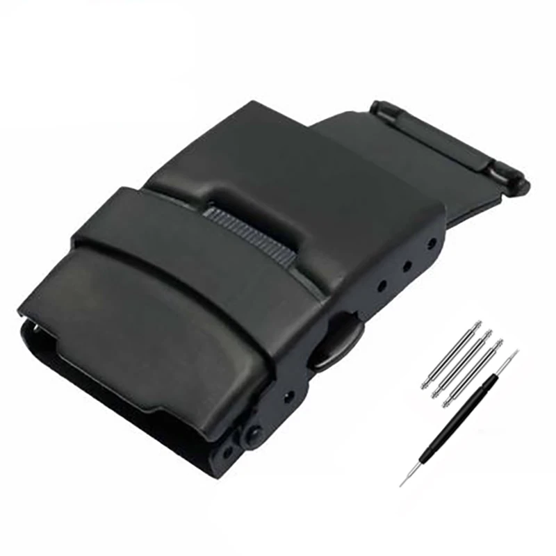 thumbnail image 1 of Cierre de seguridad plegable de alta calidad, hebilla de 16 mm, 18 mm, 20 mm y 22 mm, cierre desplegable para correa de reloj de cuero, caucho y acero EF/EFR/MTP, 1 of 5