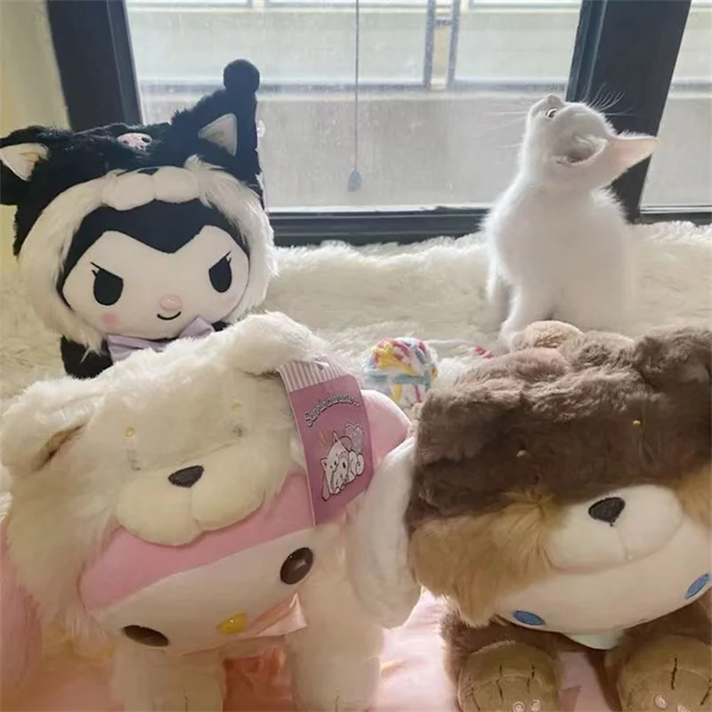 

Sanrio Kuromi Melody Cinnamoroll Косплей собака плюшевые игрушки мягкие животные подушка кукла Дети подарок на день рождения мультфильм аниме игрушка