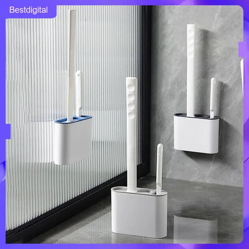 Long Handle Brush Convenient Double Brush Design Durable Materials No Dead Corners Save Space Space-saving Bathroom Tools