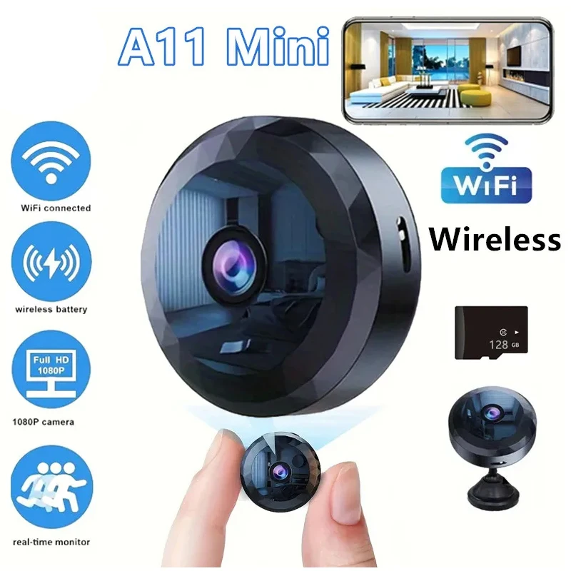 For Iconic Brand MIJIA A11 Mini Camera WiFi Wireless Monitoring Security Protection Remote Camcorders Video Surveillance Smart Home