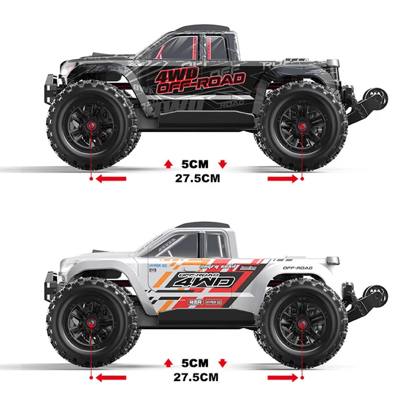 Hyper Go MJX 10208 V2 RC Car 1/10 2.4G 4WD 80KM/H High Speed Brushless Off-Road Vehicle Remote Control Drift Monster Truck Toys 6