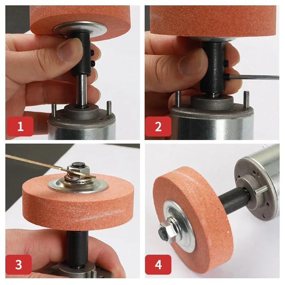 Motor Shaft Arbor Coupler Extender Sleeve Spindle Couple Chuck Adapter Convert Bench Grinder Extension Rod Buff Wheel Rotary