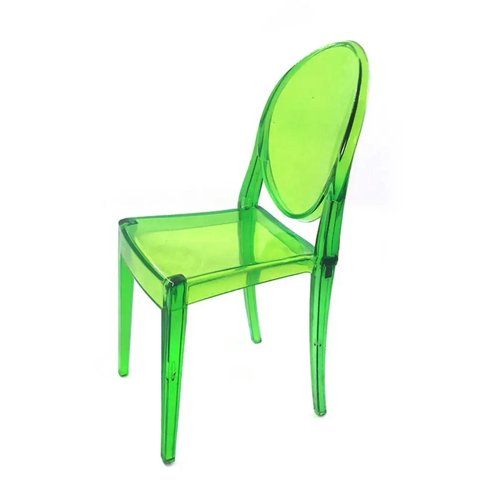 1/6 Scale Dollhouse Leisure Chair Multicolor Accessories Miniature Furniture Plastic Playing House Mini Backrest Chair House