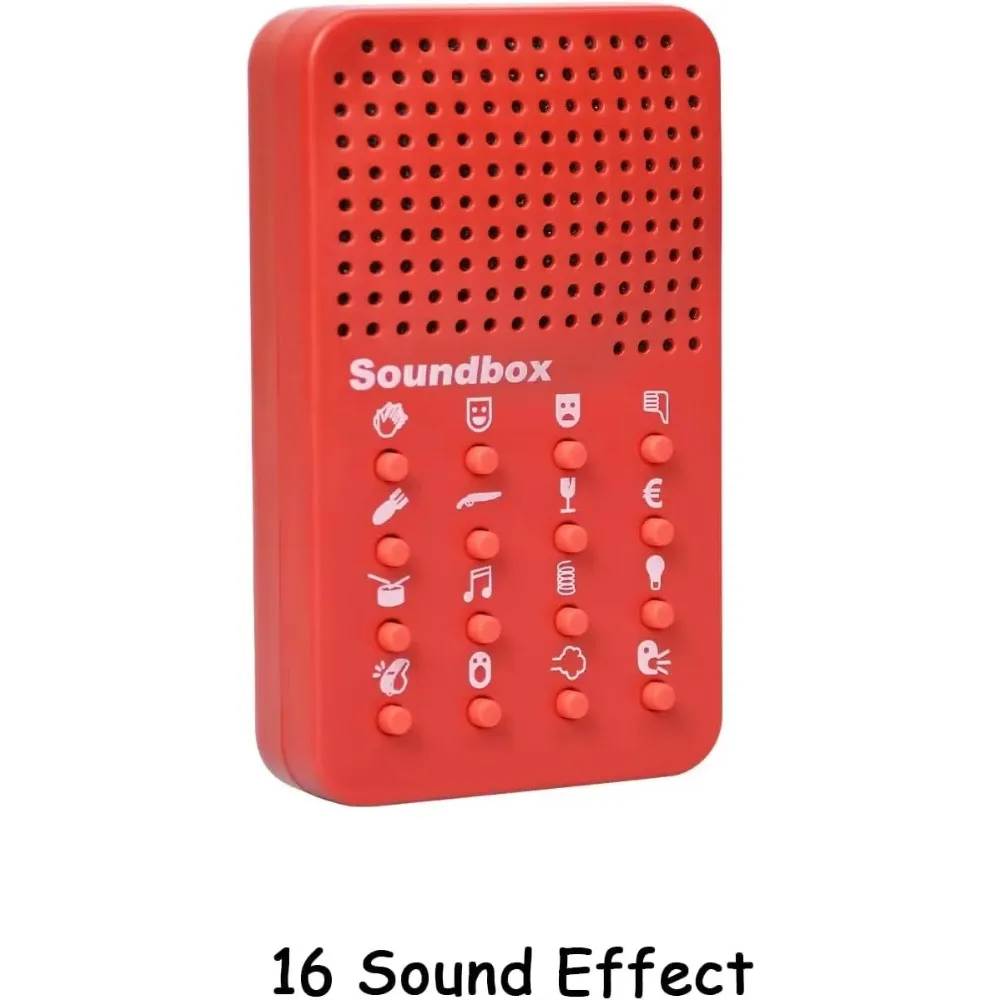 Speaker with 16 Sound Effects, Electronic Speaker, Prank Gifts for Kids and Adults, Prank Fart Noise Fun Red Game Machine 3