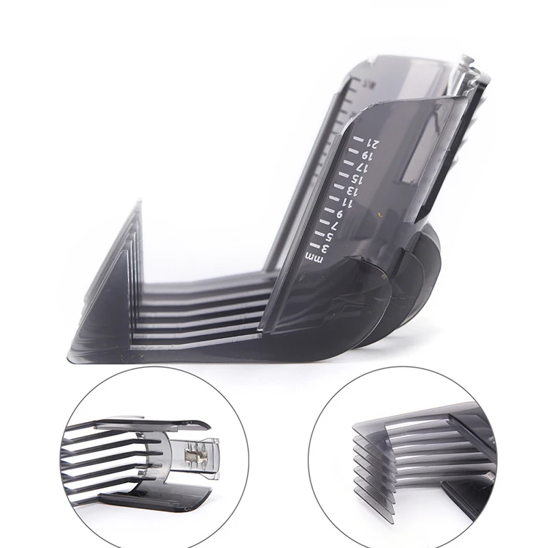 1 sztuk czarny spinki do włosów trymer do brody załącznik grzebień dla Philips QC5130 QC5105 QC5115 QC5120 QC5125 QC5135 1 1 sztuk czarny spinki do włosów trymer do brody załącznik grzebień dla Philips QC5130 QC5105 QC5115 QC5120 QC5125 QC5135 1