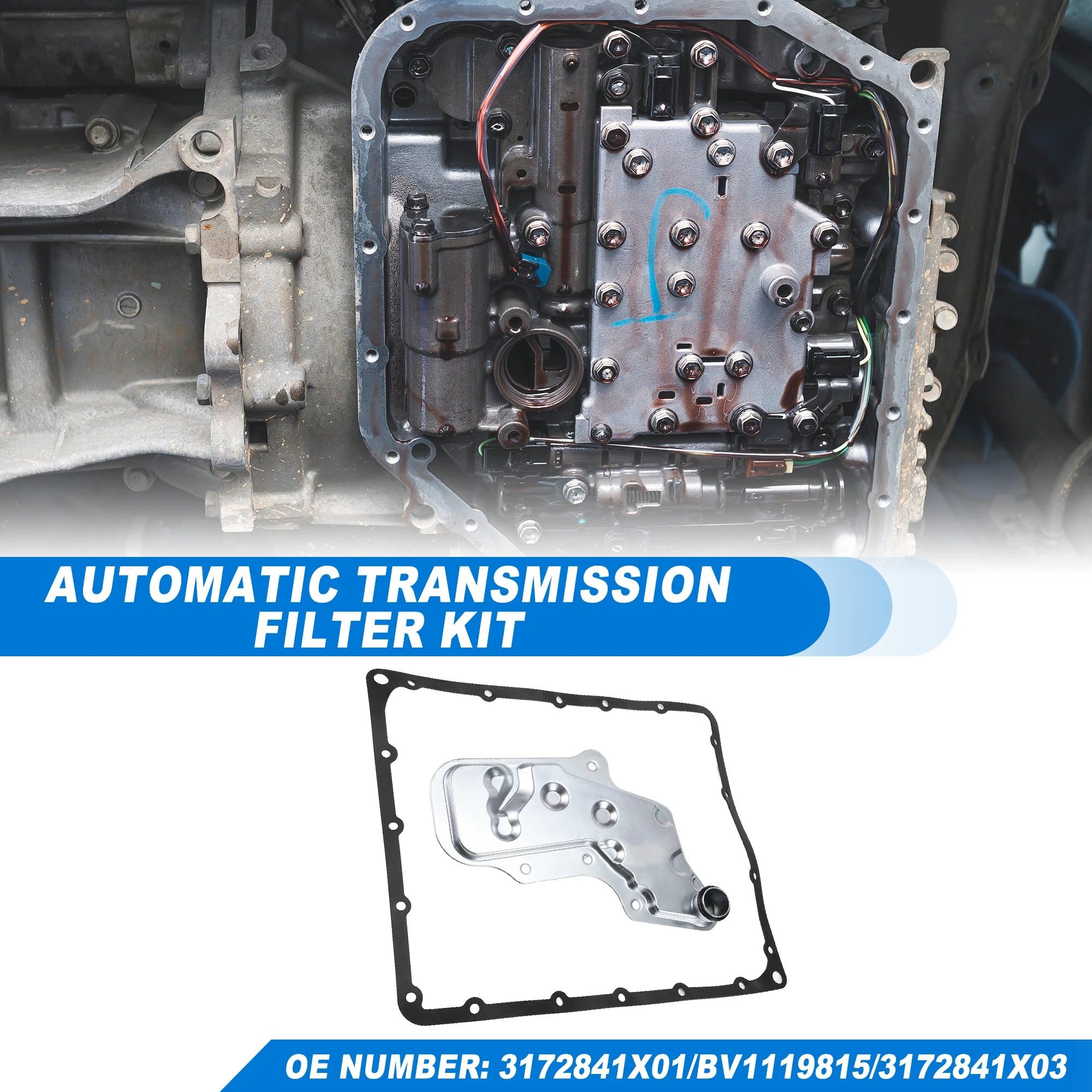 UXCELL RE4R01A Automatic Transmission Filter CVT Oil Cooler Filter Oil Pan Gasket 3172841X01 For Nissan Pathfinder 1988-2004