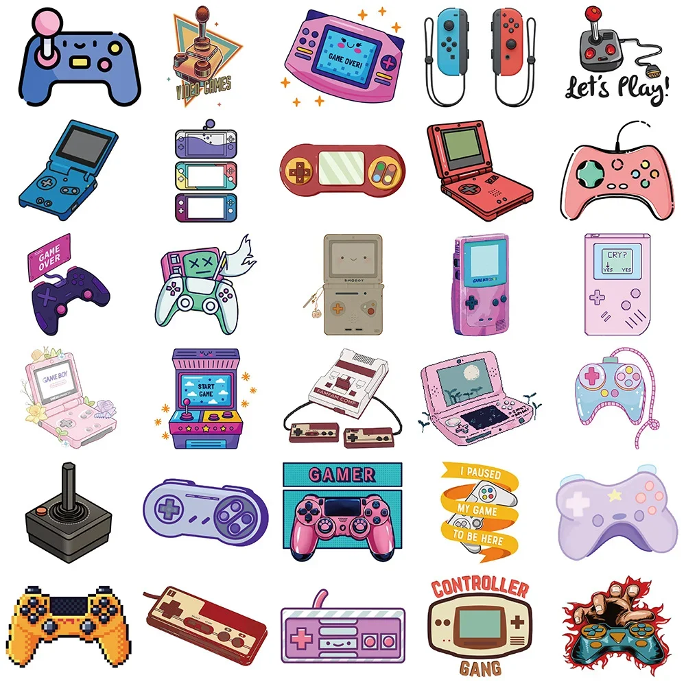 Game Stickers, Retro Game Childhood Game Console Stickers - 3
