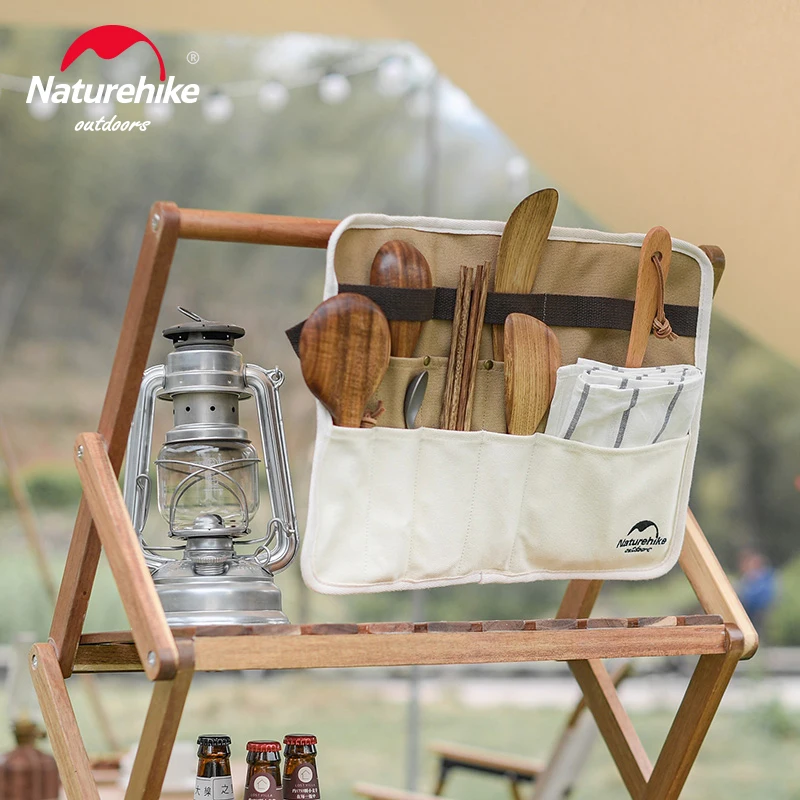 Naturehike Portable Picnic Tableware Storage Bag Chopsticks Straw Knife and Fork Spoon Bag Camping Picnic Bags NH19PJ085