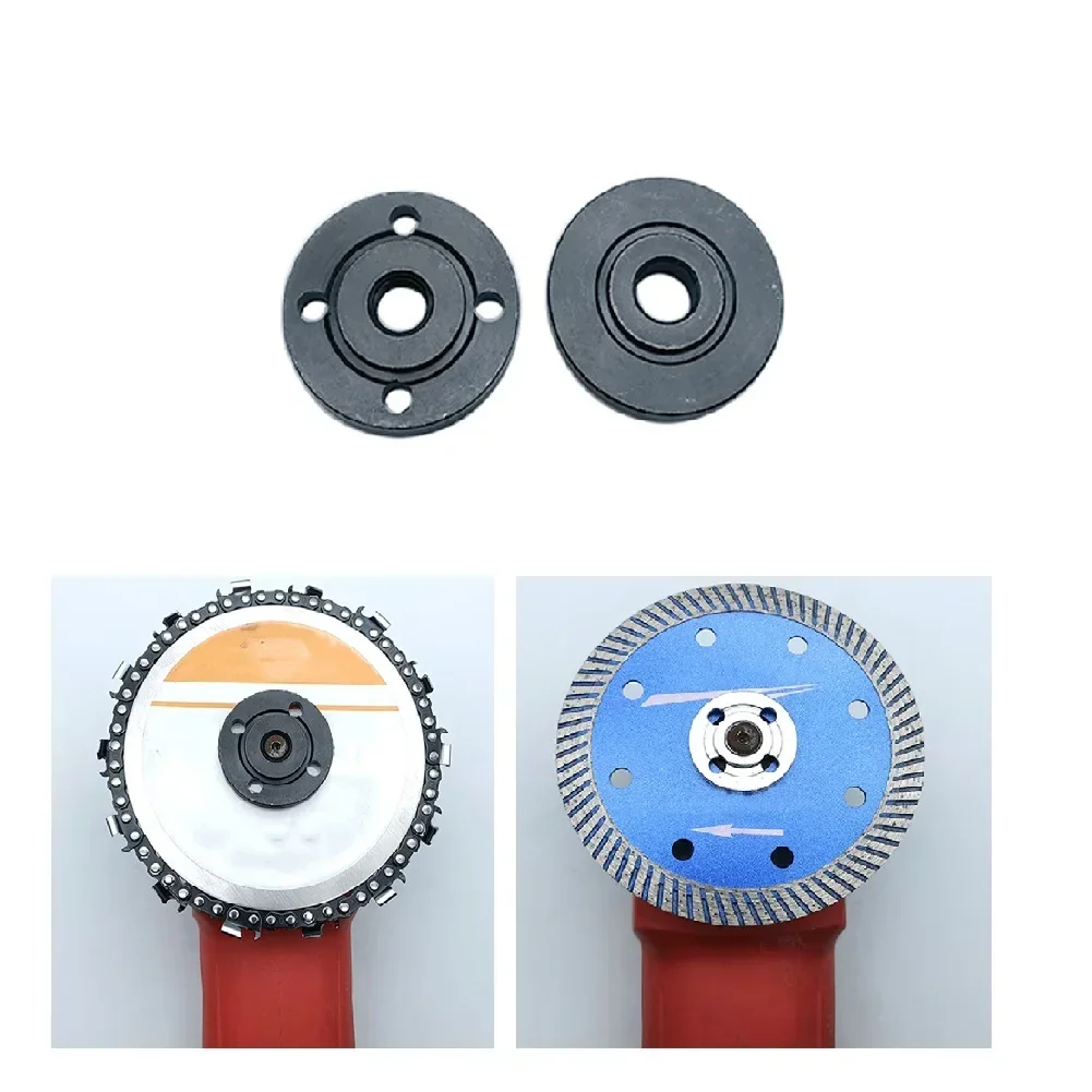 1 Pair Angle Grinder Inner Outer Flange Nut Thread Replacement Tools For 20mm And 22mm Inner Hole Cutting Discs
