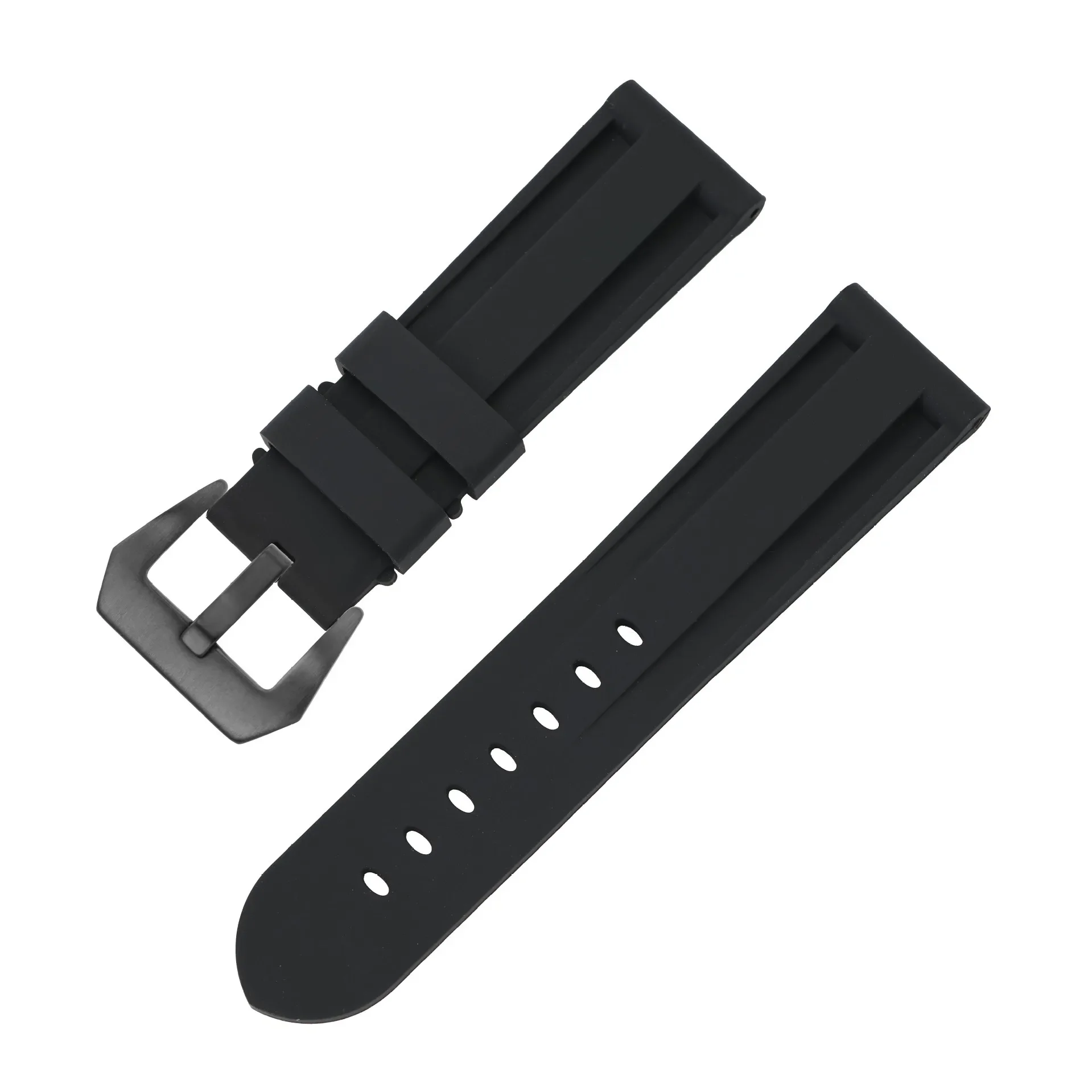 Premium Silicone Sport Watch Band - Waterproof Rubber Strap