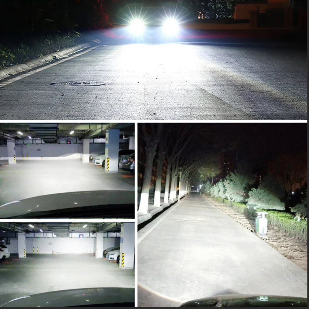 H11 H8 LED 자동차 헤드라이트 캔버스 HB3 9005 HB4 9006 LED 안개등 자동차 안개등 헤드라이트 주행등 30000LM 100W 6000K