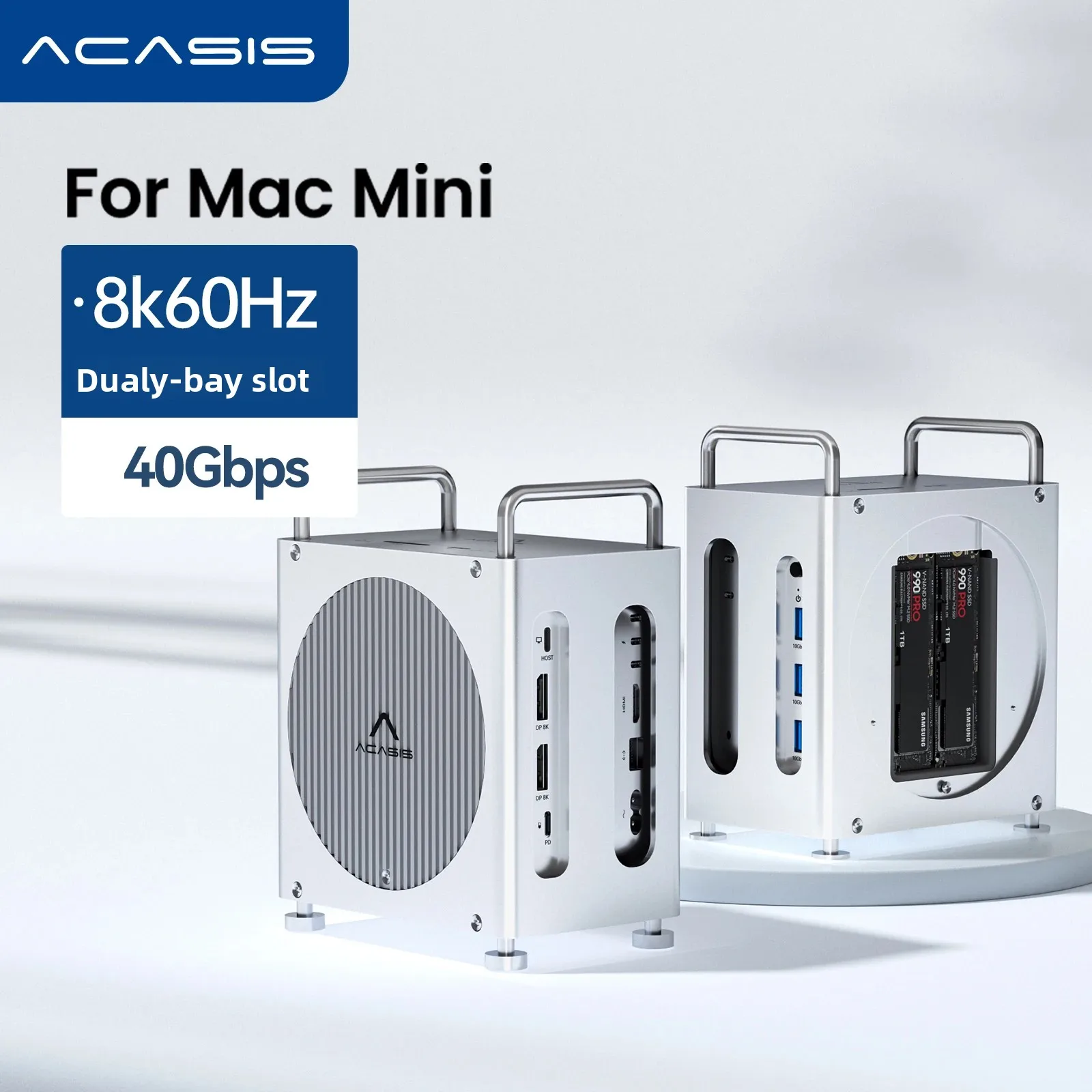 Acasis 40Gbps Mac Mini M4/M4 Pro USB-C ドッキングステーション 4K Acasis 40Gbps Mac Mini M4/M4 Pro USB-C ドッキングステーション 4K