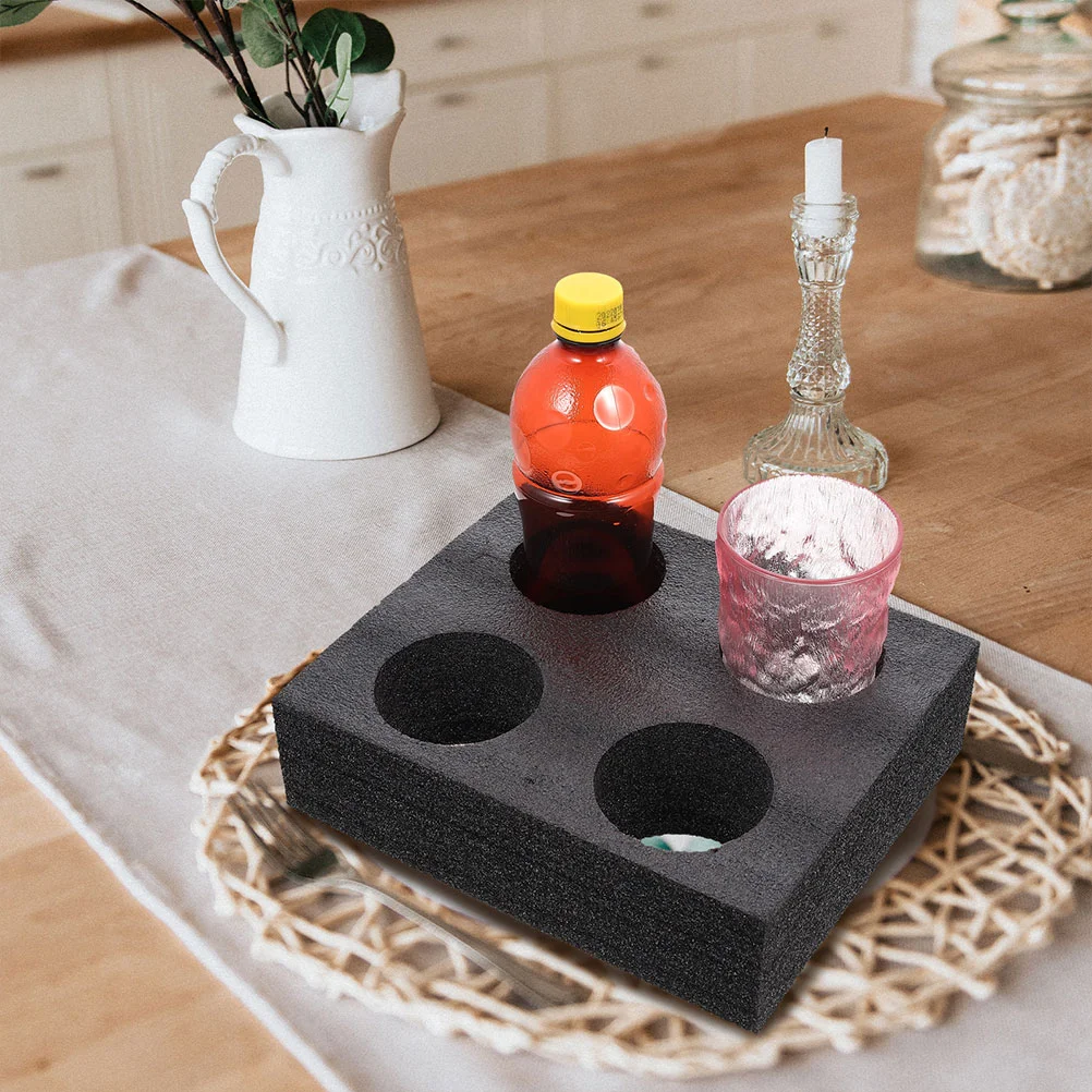 Four Hole Tea Holder Cup Carrier Takeout Packing Supply Drink Bottle Carrier Cup Trays Slots Tray Stand Beverage