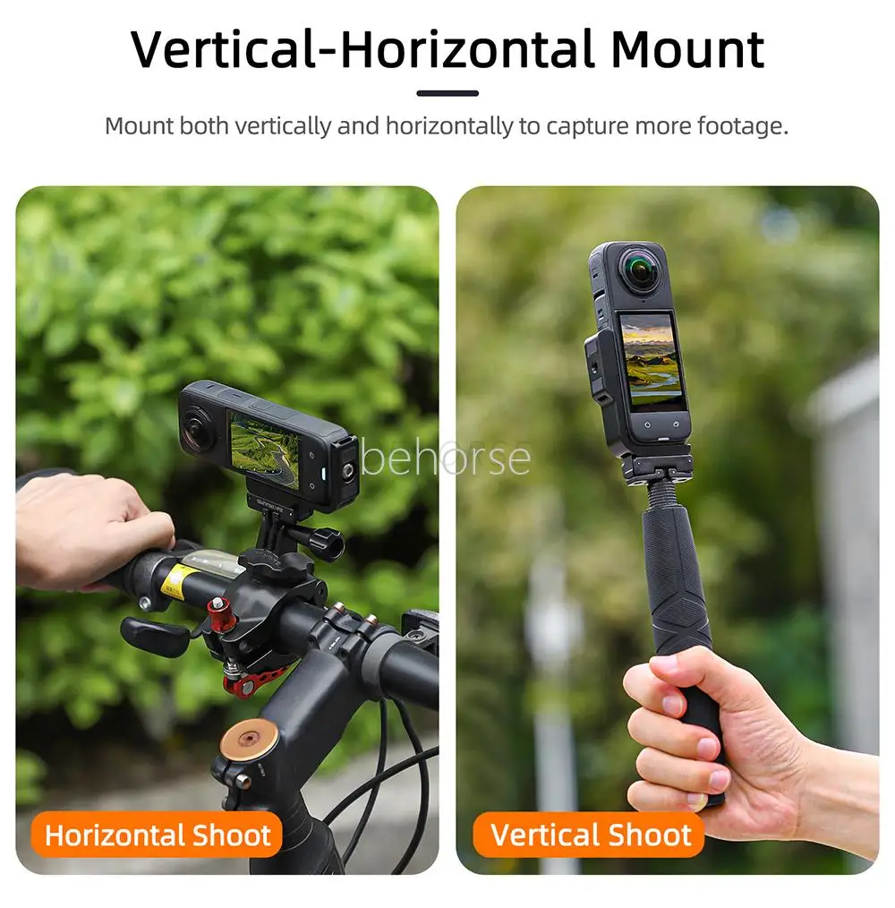 Insta360 X5/X4 자기 접이식 마운트 어댑터 Insta360 X5 액세서리용 L자형 수평 수직 퀵 릴리스 마운트