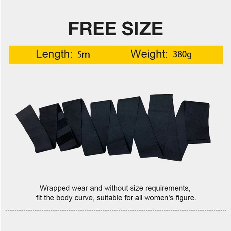 Widening Waist Belt Gym Webbing Elastic Elastic Abdominal Belt Waist Trainer For Women Plus Size For Belly