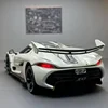 Diecast 1:24 Scale jesko Sport Car Model Metal Casting Toys Vehicles Sound Light Collective Home Decor Kids Boys Voiture 2