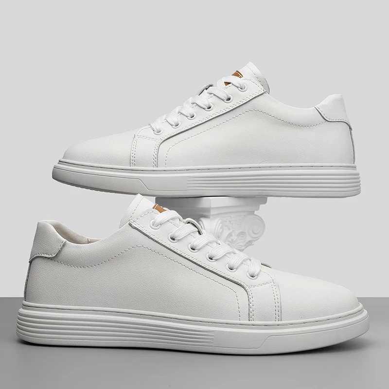 Sandalias Planas Informales De Piel Auténtica Para Hombre, Calzado De