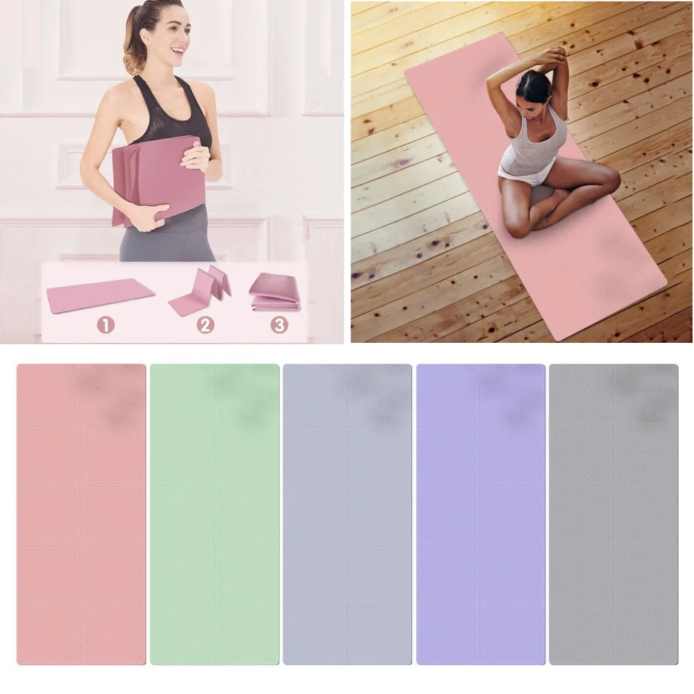 TPEPilatesReformerMatAntiSlipFoldableFitnessYogaMatBreathable