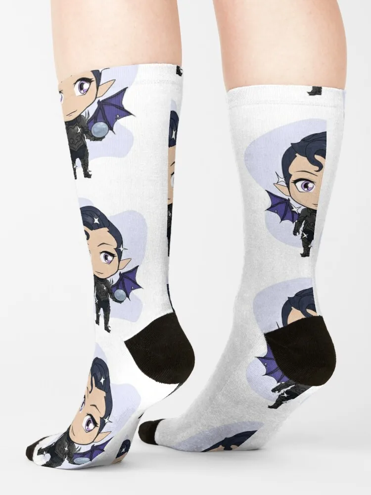 Rhysand Chibi Socks winter gifts loose socks sports and leisure Socks Men Women's