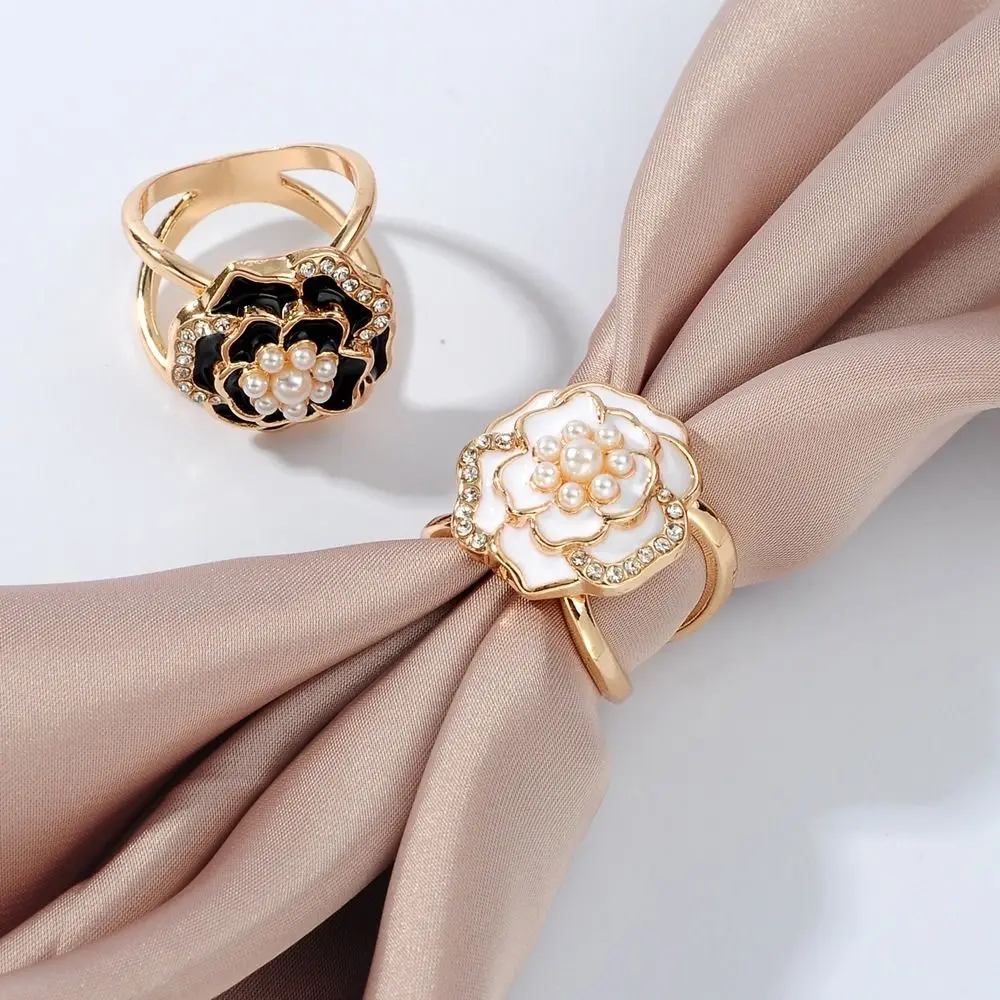 Crystal Scarf Buckle New DIY Knotting Artifact Shawl Ring Clip Alloy Multifunctional Brooches Jewelry Accessories 5