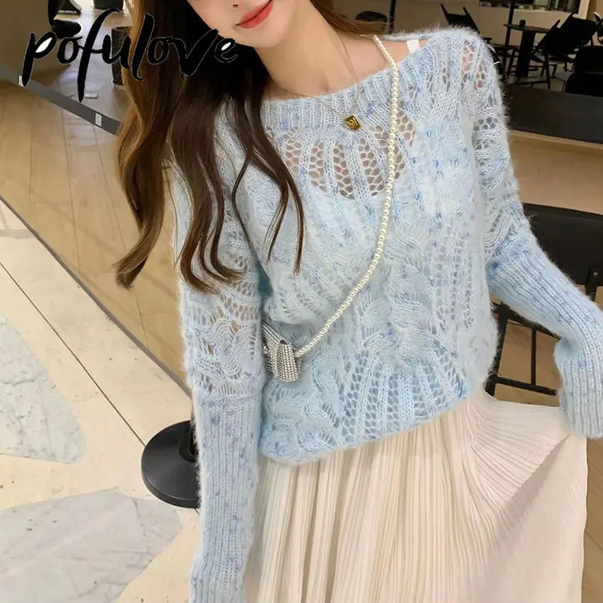 Korean Winter Knit Women Knit Winter Women Korea Knitwear Pullovers