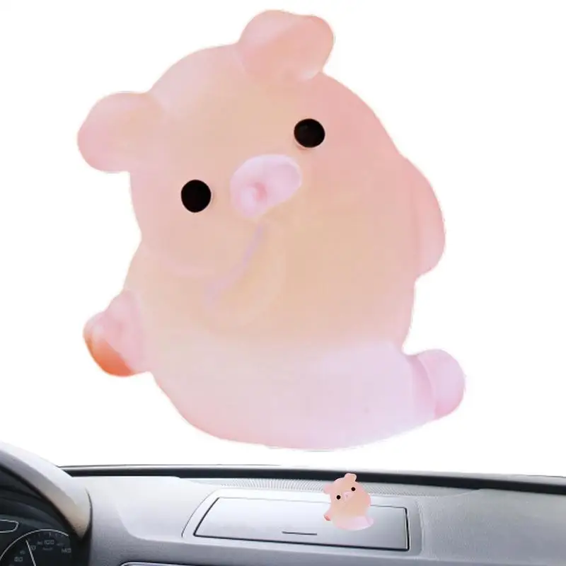 Tiny Pig Mini Piggy Car Dashboard Toys Cute Mini Resin Pig Figure In Miniatura Ornamento Per Auto Piante In Vaso Decor Diy Slime Charm