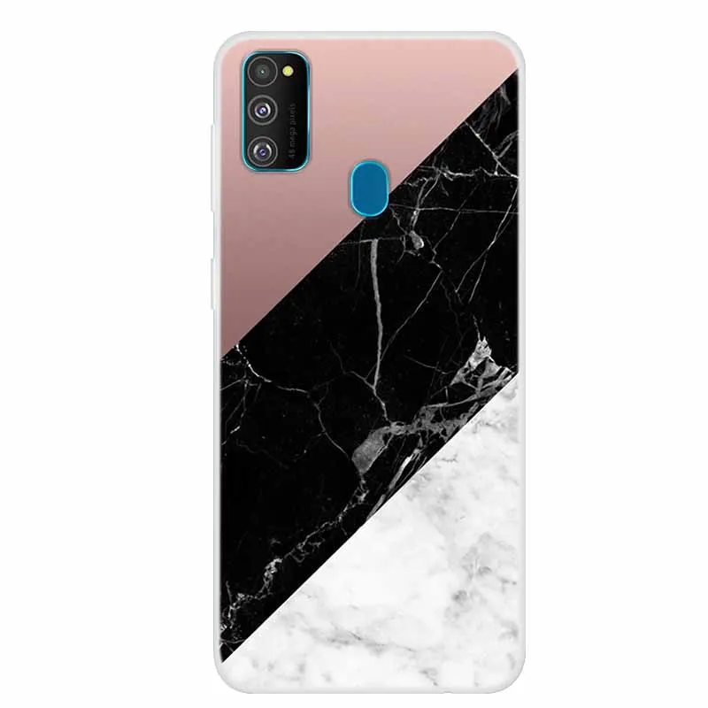 Marble Silicone Shockproof Soft Back Cover Phone Case - Premium Protection for Samsung Galaxy M Series