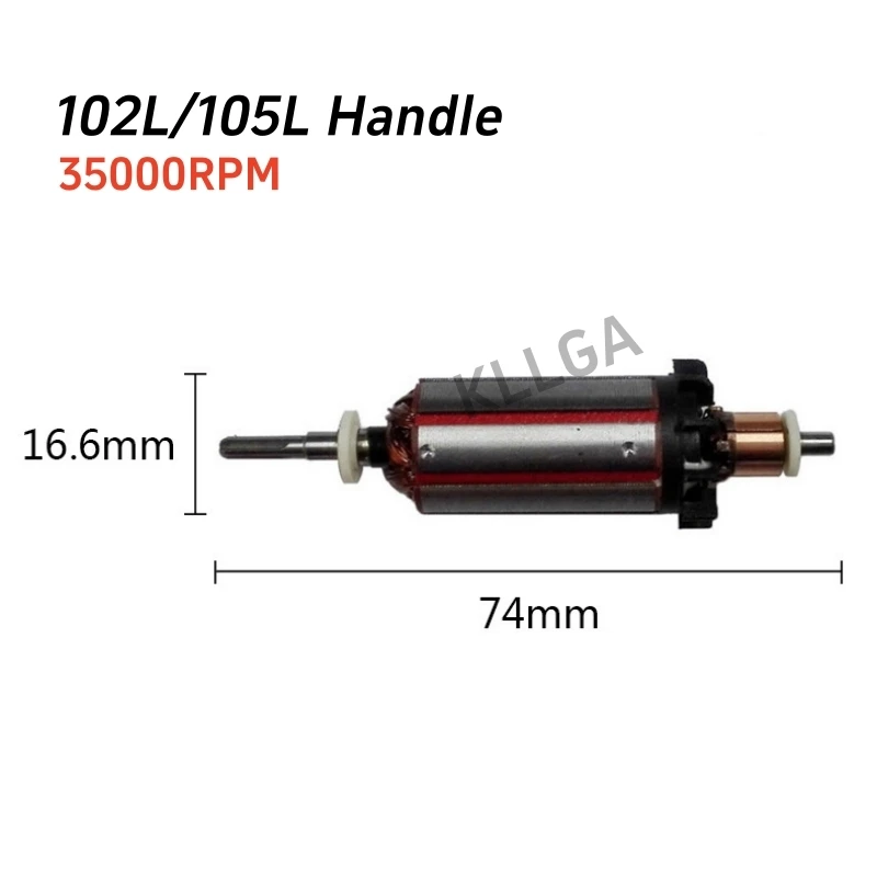 Micromotor Handpiece Motor Rotor Electric Manicure Nail Drill Handle Accessories For Strong 102L 105L Marathon H37L1 35K 40K 45K nail drill bits electric nail drill manicure set electric nail grinder electric motor dental drill accessories