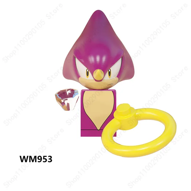 Mini Action Figure Building Block Sonic Teirusu Silver Nakkurusu Shadow Eggman Blaze Storm Knuckles KF6123 LG1001 WM6086 Bricks 953