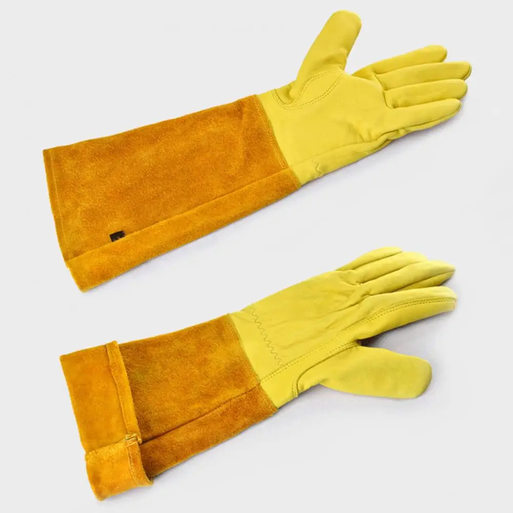 1 Pair Garden Gloves Wear Resistant Puncture Proof Elbow Length Full Coverage Work Gloves Labor Long Elbow Gloves 4