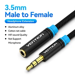 Premium 3.5 mm Audio Extension Cable for Enhanced Sound Quality (Alloy - cotton Blue)
