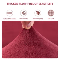 Warm Velvet Sofa Cover All-Inclusive High Elastic L-Shaped Sofa Cushion Cover Winter Furniture Protective Covers For Living Room 2
