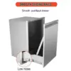 Built-in Outdoor Kitchen Trash Drawer W13.6XH26XD19 Inch Outdoor Kitchen Drawers Stainless Steel Flush Mount Roll Out Trash Draw 4