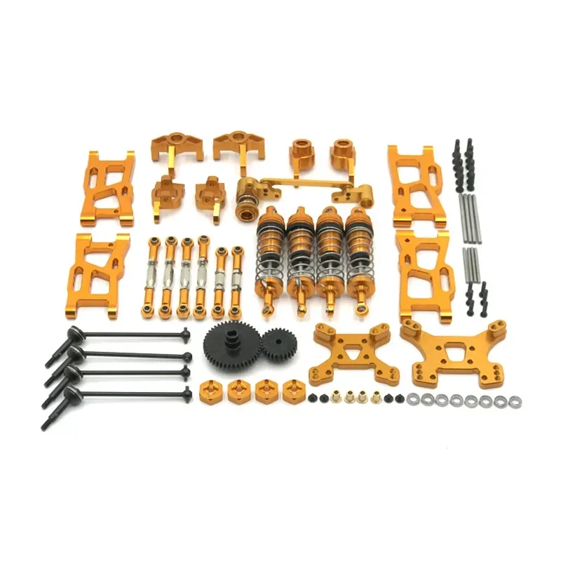 

Модель автомобиля WLtoys RC 144001 124019, универсальные металлические детали для обновления и модификации, комплект из 14 предметов