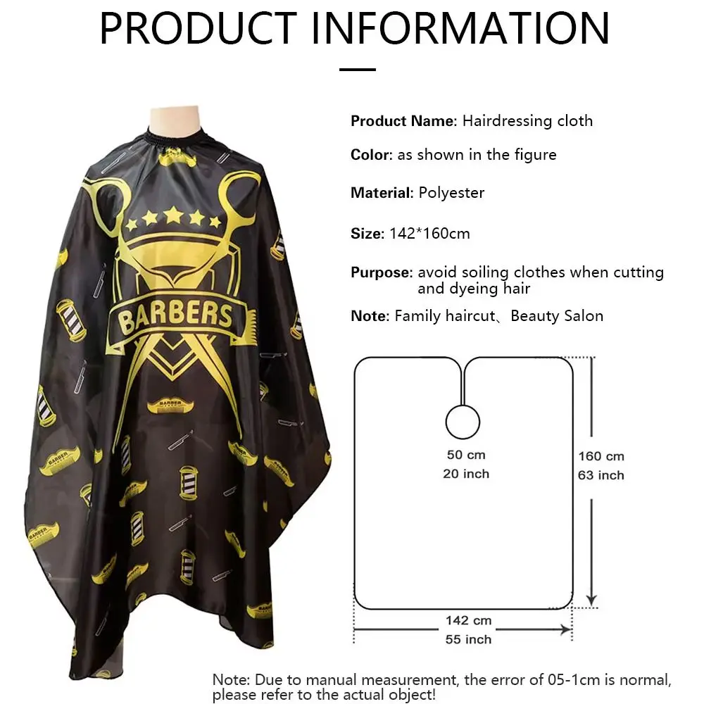 Haircutting Capes Antistatic Barber Hairdresser  Pattern Gown Waterproof Hairstyling Cloth Barbershop Styling Supplies Tools 4