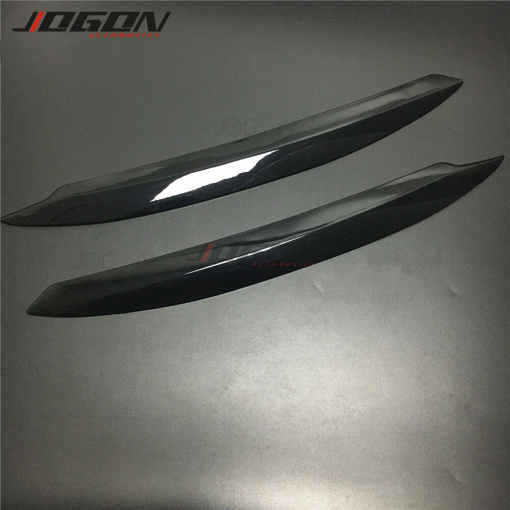 2PCS For VW Golf 7 VII GTI GTD GTE R MK7 2013-Carbon Look &Glossy Black Color Car Front Headlight Eyebrow Eyelid Cover Trim headlight eyebrows eyelid