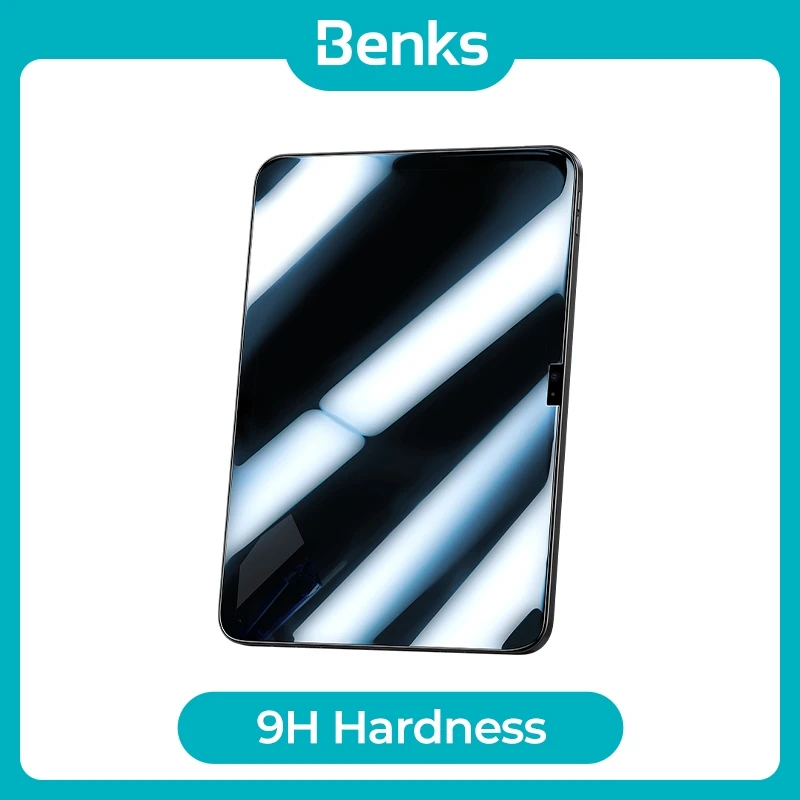 Закаленное стекло Benks OKR + 0,3 мм HD пленка для iPad Pro 11 12,9 2022 2018 2020 2021 Air5 Air4 10,9 10,2 Mini 6 Взрывозащищенная пленка