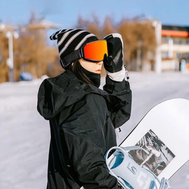 Gafas de esquí para hombre y mujer, lentes antivaho para la nieve