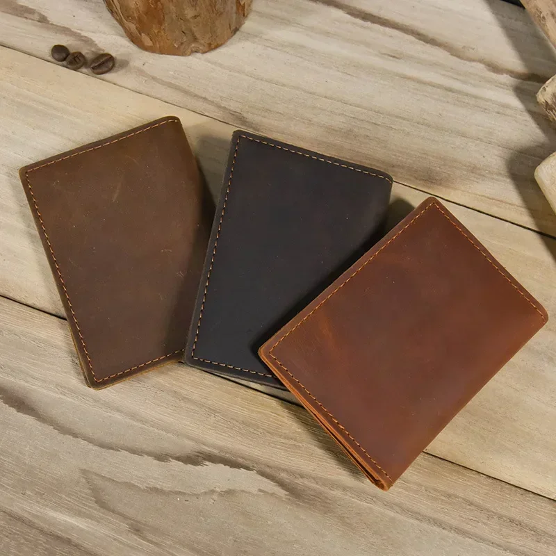 Premium Genuine Leather RFID Blocking Card Holder & Clutch Wallet - Sleek & Stylish Design