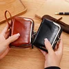 New Women's Wallet Wrist Strap Short Retro Style Coin Change Storage Bag Girls Portable Mini Card Holders Zipper Money Clip C03 2