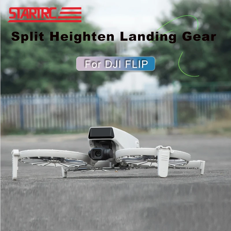 STARTRC For DJI FLIP Extension Landing Gear Detachable Heighten 10mm Support Legs Drone Protector Landing Skid Accessories