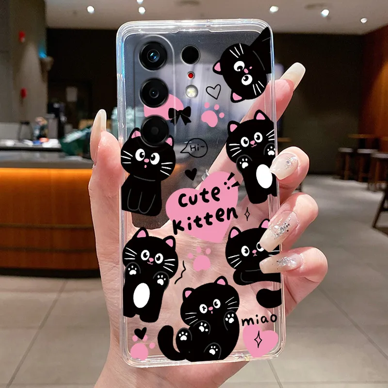 Butterfly Bow Protective Transparent Soft Silicone Phone Case